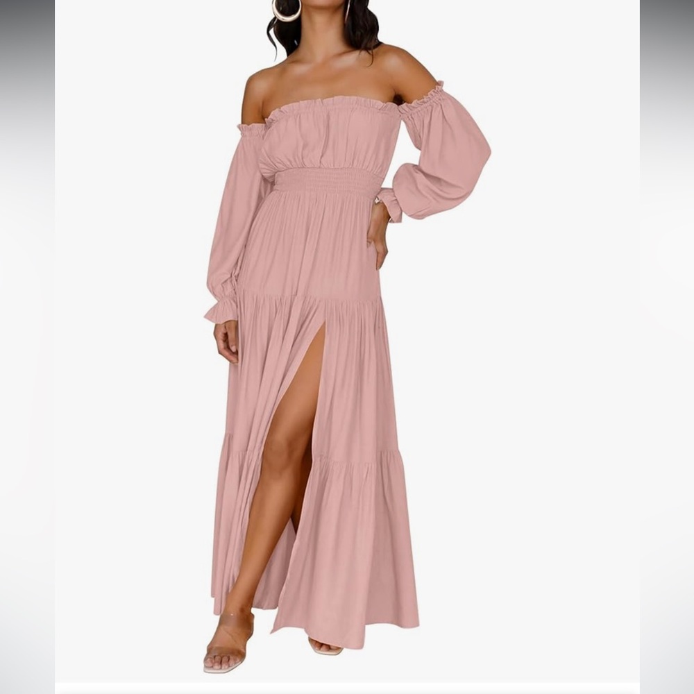 Zesica Boho off shoulder dress